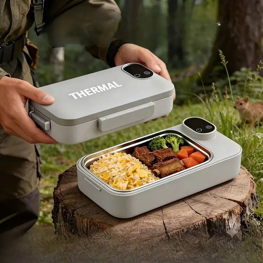 Lonchera eléctrica recargable con temporizador y bolsa térmica