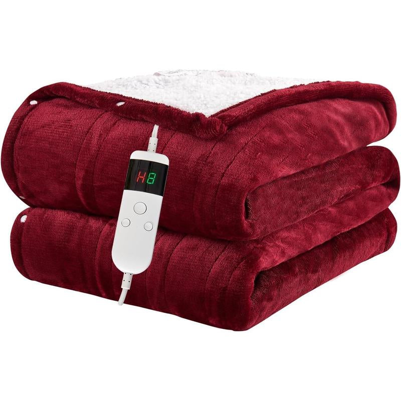 Manta térmica eléctrica ultrasuave con 10 niveles de calor