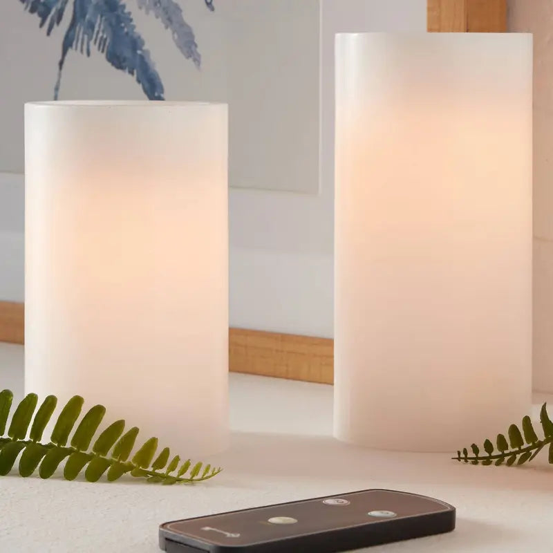 Velas Aura · Luz cálida sin llama, set de 3