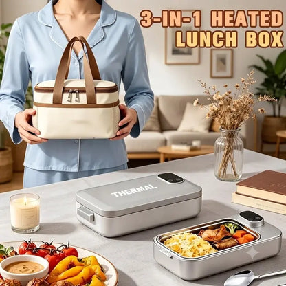 Lonchera eléctrica recargable con temporizador y bolsa térmica